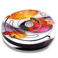 Skin Decal Vinyl Wrap For IRobot Roomba 650 655 Vacuum / Amazing Orange Bubbles