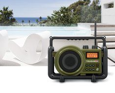 Sangean Portable Digital Ultra Rugged AM/FM Radio Receiver with Large Easy to Read Backlit LCD Display
