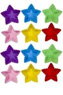 Silicone Primary Color Cupcake Liners - Assorted 3 Inch Star Shaped - 12 Pack - 3 inches N2