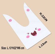 QTMY 60pcs Plastic Cute Rabbit Ear Food Package Cookie Candy Bags for Party Favors Supplies