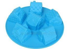 Charmed 3d Mini Houses Bundt Cake Soap Christmas Gift Gingerbread Houses Silicone Mold
