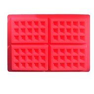 Sher 4 Cavity Mini Fancy Bundt Waffles Cake Pan Silicone Mold Baking Mould (Random Color)28.518.51.5 cm