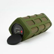 HugeHard Portable Wireless Bluetooth Speaker with 7000mAh Power Bank, Hi-fi Sound with Super Bass (Army Green) N2