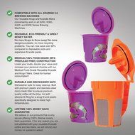 2 Reusable KCups, 1 Reusable Carafe KCup and 3 Replacement Charcoal Water Filters By Housewares Solutions for... N6