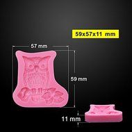 Y&amp;XL&amp;H Owl Branch Design DIY Silicone 3D Cake Mold Fondant Decoration Mold Cake Cooking Tools Fondant Molds