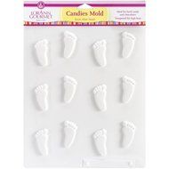 Lorann Baby Feet Candies Sheet Mold