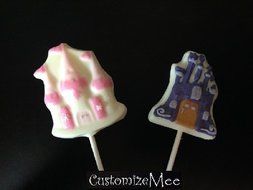 Castle Chocolate Candy Lollipop Mold N2