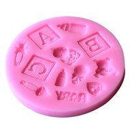 Yunko Baking Molds DOG DOGHOUSE BONE Mini Silicone Mold I Love Dogs Theme, Fondant Molds Sugar Craft Tools Chocolate... N9