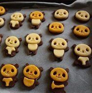 1Set(4Pcs) Packaged - Panda Cute Cartoon Cookie Cutter Fondant Cake Sugar Crafts Mold - Black&amp;White