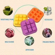 Y&amp;XL&amp;H Silicone Cake Mold Square Ice Tray Moulds Chocolate Mould Cake Decorating Baking Tools(Random Color) N5