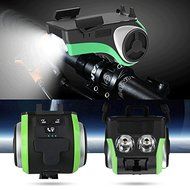 5 in 1 Water Resistant Bluetooth Speaker -Flashlight -Power Bank -Phone Mount -Ringbell Make Your Cycling Easier