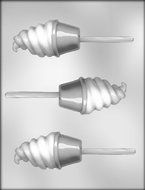 CK Products 3-1/2-Inch Soft Ice Cream Sucker Chocolate Mold