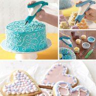 GXHUANG Hot Pastry Icing Piping Bag Nozzle Tips Fondant Chocolate Cake Sugar Craft Decorating Pen Tool Set (A) N14