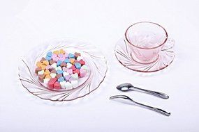 Ninewell 55-Cavity Love Heart Silicone Cake Soap Decoration Mold