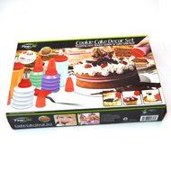 GXHUANG Hot Pastry Icing Piping Bag Nozzle Tips Fondant Chocolate Cake Sugar Craft Decorating Pen Tool Set (A) N16