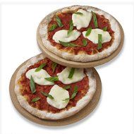 NEW! Honey Can Do Prefect Crust Old Stone (Oven Pizza for Two) Round Stones &quot;Thicker Than Other Stones&quot;, Natural...