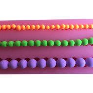 FLY Round Beads Neckless Silicone Fondant Cake Mold For Cake Decorating Baking Mould,Pink