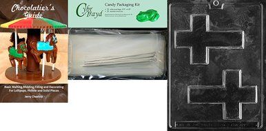 Cybrtrayd R003 Cross Chocolate Candy Mold with Exclusive Cybrtrayd Copyrighted Chocolate Molding Instructions... N3