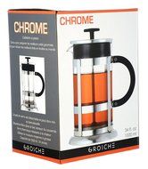 GROSCHE CHROME French Press Premium Coffee and Tea Maker Small - 350 ml (12 oz) N6