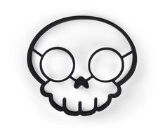 Fred &amp; Friends FUNNY SIDE UP, Skull Egg Mold N7