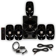Blue Octave B54 Home Theater 5.1 Bluetooth Speaker System with Optical Input FM USB and 2 Ext. Cables