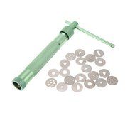 Anself Sugar Paste Extruder Stainless Steel with 21 Tips Sugar Craft Fondant Cake Decorating Tool N7