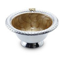 Julia Knight Queen Bee Pedestal Bowl, 5-Inch, Kiwi N5