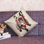 Beautyvan Comfortable Vintage Cotton Linen Sofa Soft Waist Throw Cushion Cover
