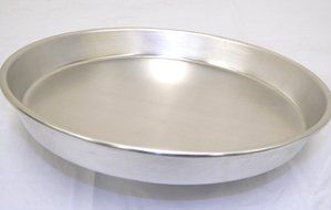 Allied Metal CPTH6X15 Heavy Weight Aluminum Pizza Pan, Tapered Design, 6-Inch