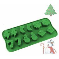 L.Store (R) Xmas Deco Silicone Mold Christmas Tree Snowman Santa Claus FDA Silicone Chocolate Cake Mold, Christmas... N4