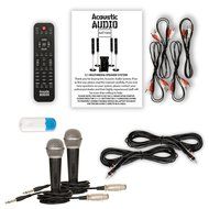 Acoustic Audio AAT1000 Tower 5.1 Speaker System with USB Bluetooth 2 Mics and 2 Extension Cables N2