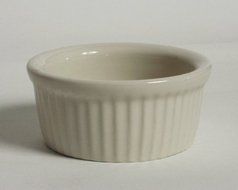 Ramekin Fluted - Eggshell - 4 1/2oz. Size: 3 1/2'' (4 Dozen/Unit)