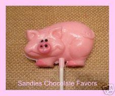 Pig Chocolate Candy Lollipop Mold N2