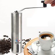 Awkli Manual Coffee Grinder Portable Adjustable Stainless Steel Hand Crank Burr Mill for Coffee Bean, Spices,Pepper... N2