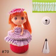 COCOTINA 5pcs Russian Tulip Icing Piping Nozzles Tips Pastry Cake Decorating Kitchen Tools