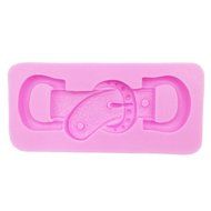 Funshowcase Strap Belt and Buckle Candy Silicone Mold for Cake Decoration, Clay, Crafting N3