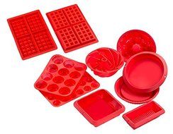 Sorbus Silicone Value Baking Set, Bundle of 9 Different Baking Molds