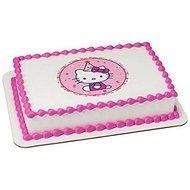 6&quot; Round - Hello Kitty Birthday - Edible Cake/Cupcake Party Topper!!!