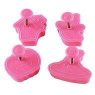 Sher Halloween Pattern Cake and Cookie Cutter Mold with Plunger (4 Pieces) N2