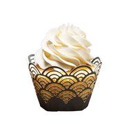 Bride Cupcake Wrappers x 100pcs in shimmering ivory white. 22 different wraps to make your wedding or birthday... N28