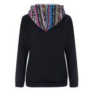 Women&#039;s Sweater,Laimeng Long Sleeve Plus Velvet Thickened Hooded Sweater Top Blouse (S, Black) N3