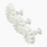 Outop Fondant Cake Cutter Mold Decorating Plunger Sugarcraft Snowflake Cutter Tools Set Pack of 3pcs