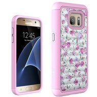 Galaxy S7 Case, HLCT Rugged Shock Proof Dual-Layer Case for Samsung Galaxy S7 (2016) (Owl Blue)