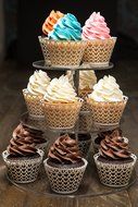 Bride Cupcake Wrappers x 100pcs in shimmering ivory white. 22 different wraps to make your wedding or birthday... N33