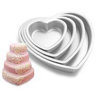 Sonline Heart Aluminum Cake Pan Fondant Decorating Muffin Cupcake Mold Tins Baking Tool N2