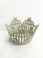 HUAL Cupcake Wrappers 50 Filigree Artistic Bake Cake Paper Cups Birdcage Lace Laser Cut Liner Baking Cup Muffin... N2