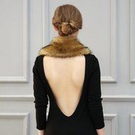 Scarf,Morecome Women Hasp Faux Fur Scarf Fur Scarves Fur Velvet Scarf (A) N6