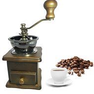 Premium Adorable Manual Hand Coffee Bean Grinder of Solid Beech Wood Body and Heavy Duty Steel Adjustable for... N6