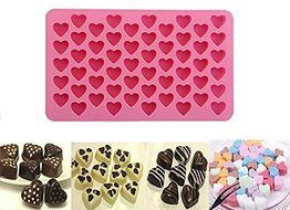 Ninewell 55-Cavity Love Heart Silicone Cake Soap Decoration Mold N2