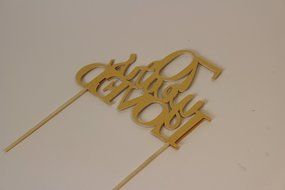 All About Details Gold 70-Years-Loved Cake Topper N3